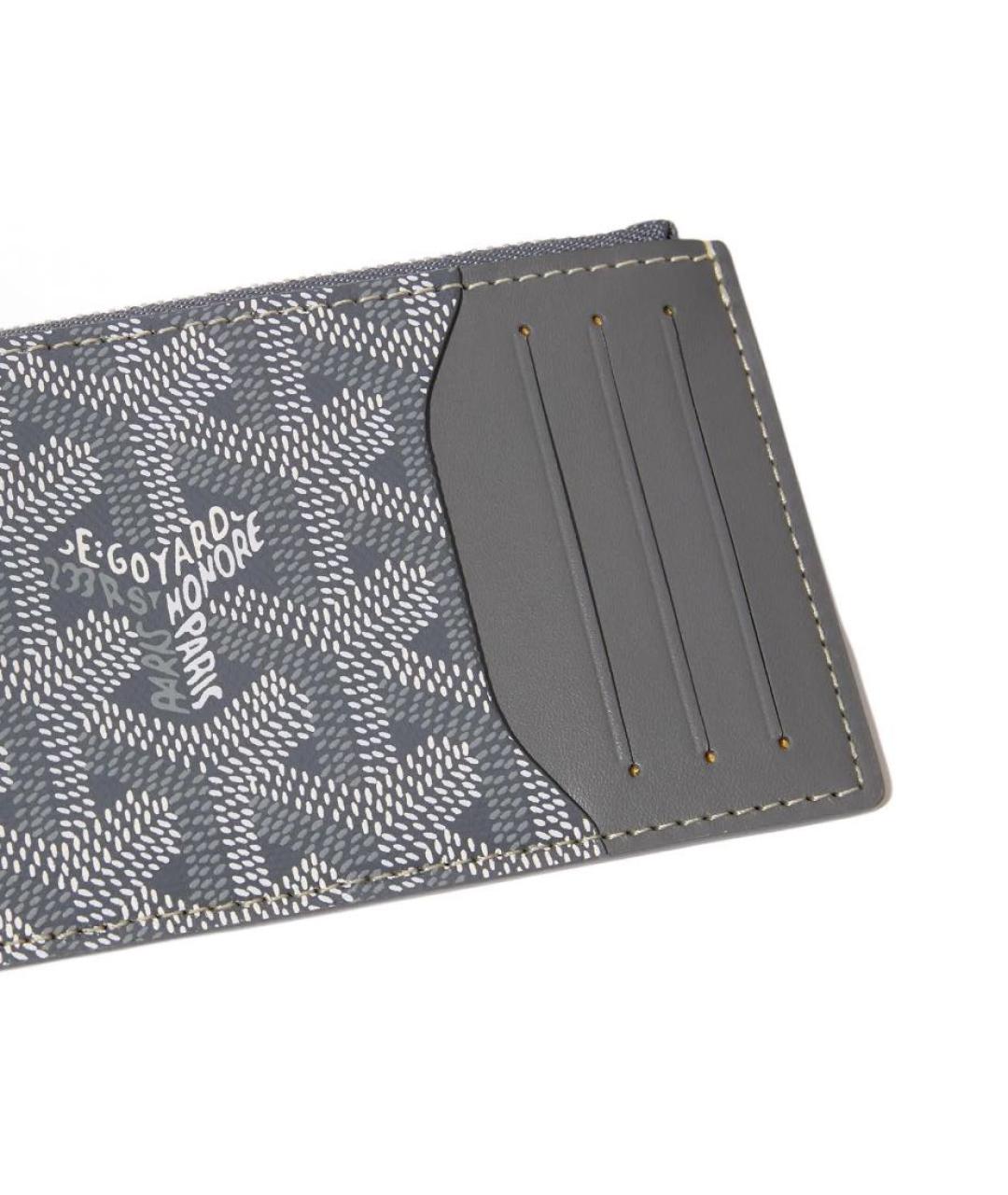 GOYARD Антрацитовый кожаный кошелек, фото 3
