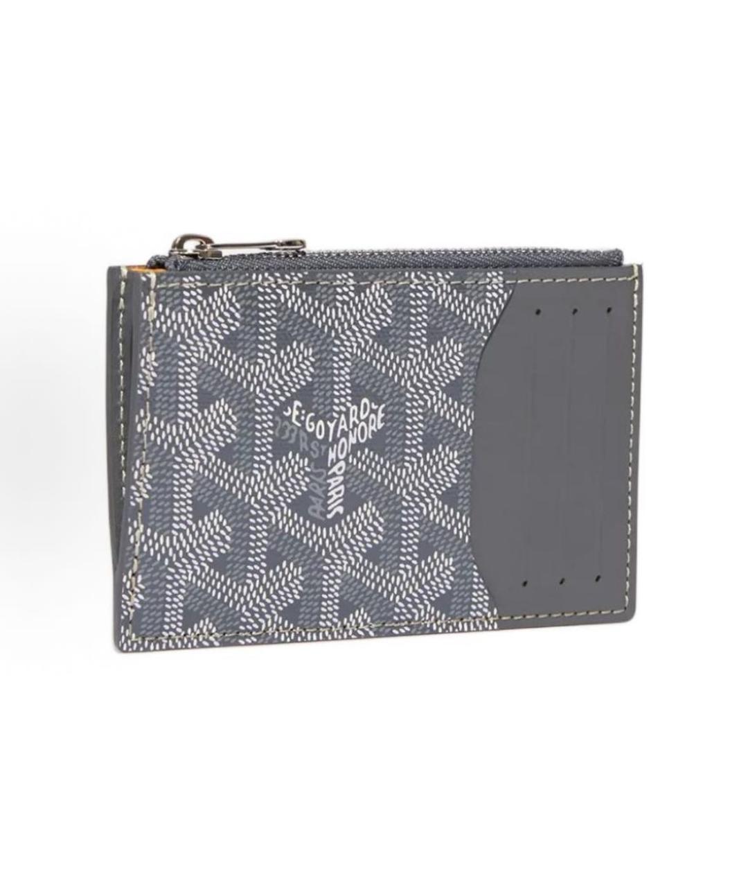 GOYARD Антрацитовый кожаный кошелек, фото 4