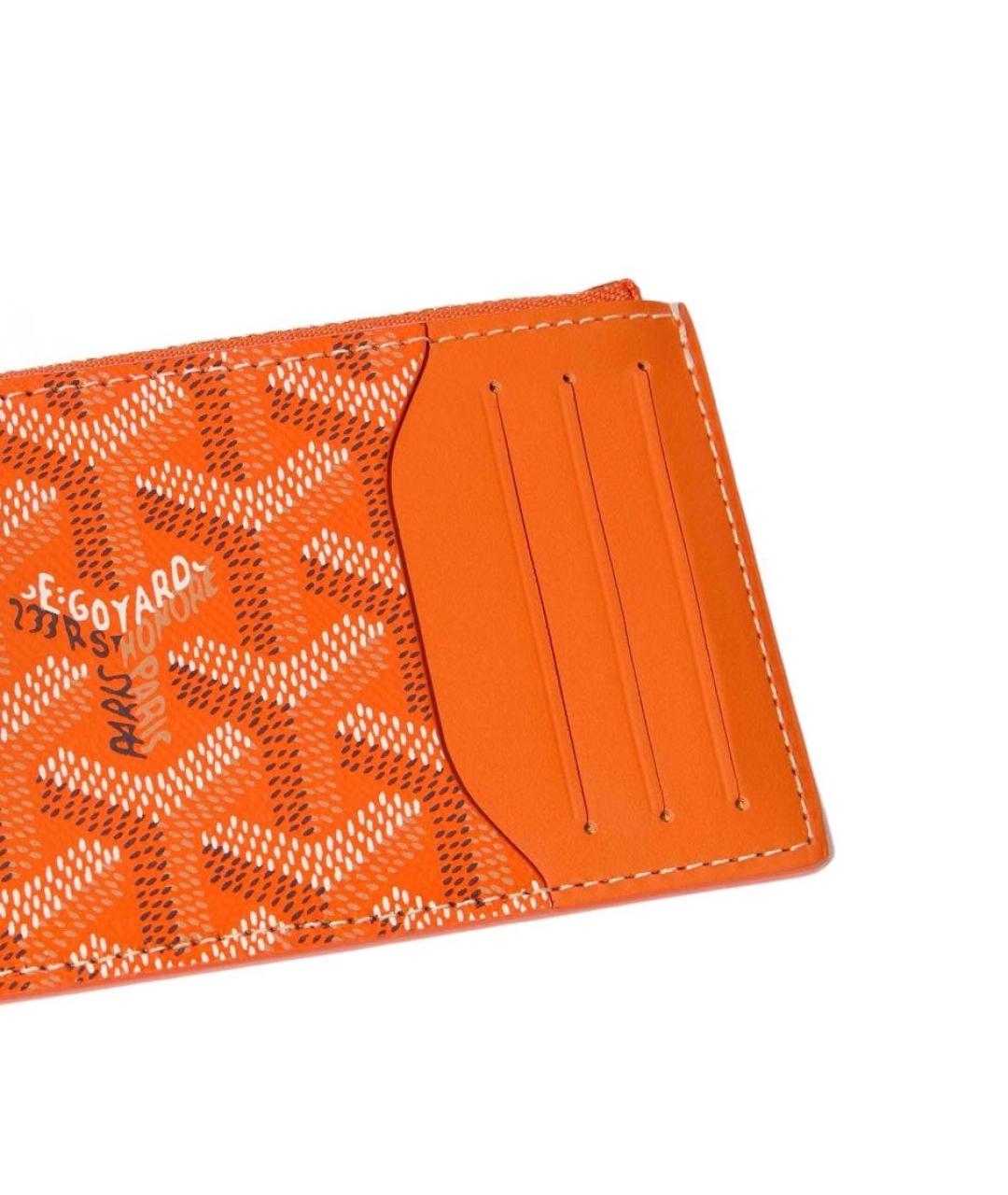 GOYARD Оранжевый кошелек, фото 3