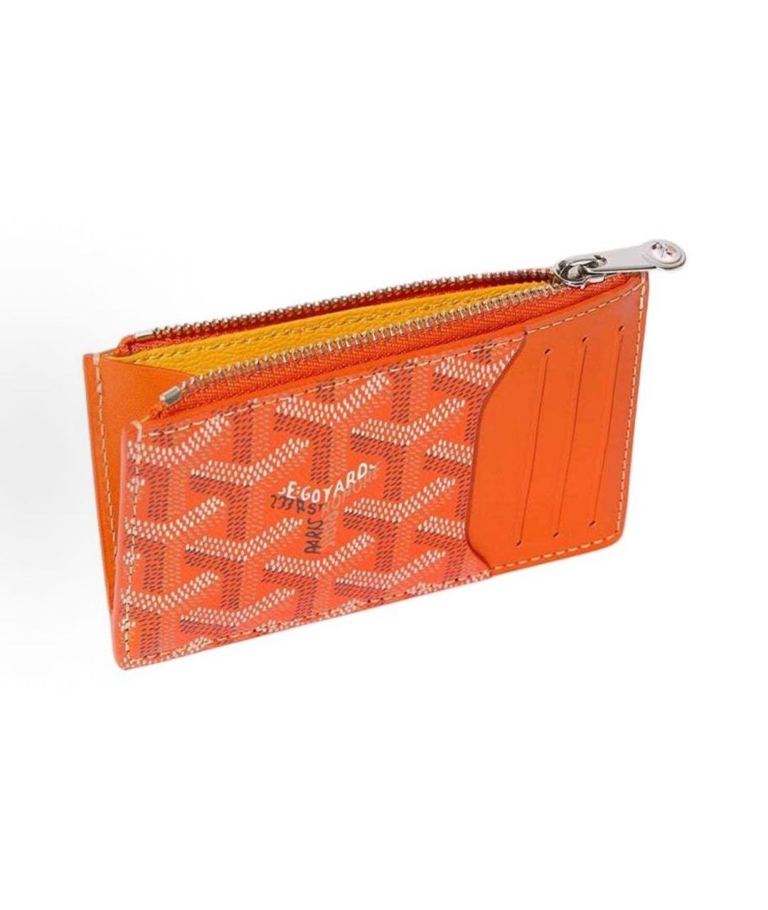 GOYARD Оранжевый кошелек, фото 2