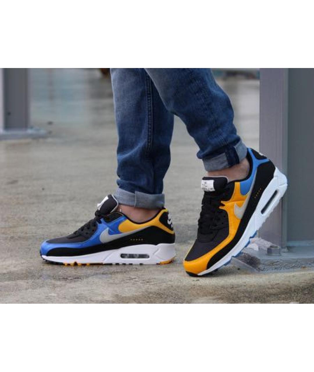 NIKE Мульти кожаные низкие кроссовки / кеды, фото 5