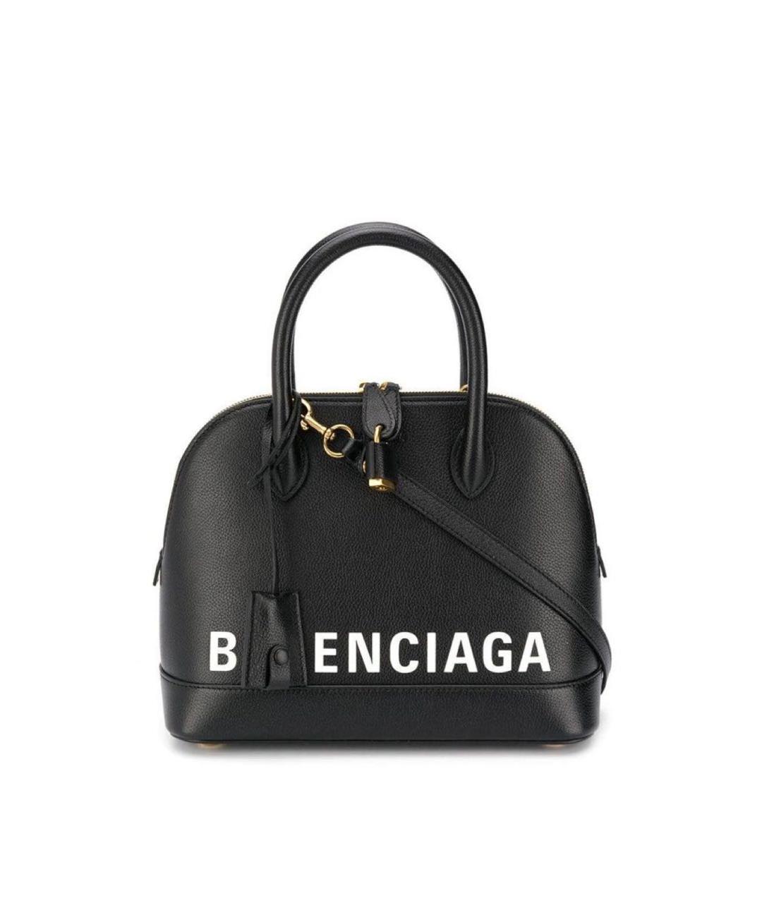 BALENCIAGA Черная кожаная сумка с короткими ручками, фото 7