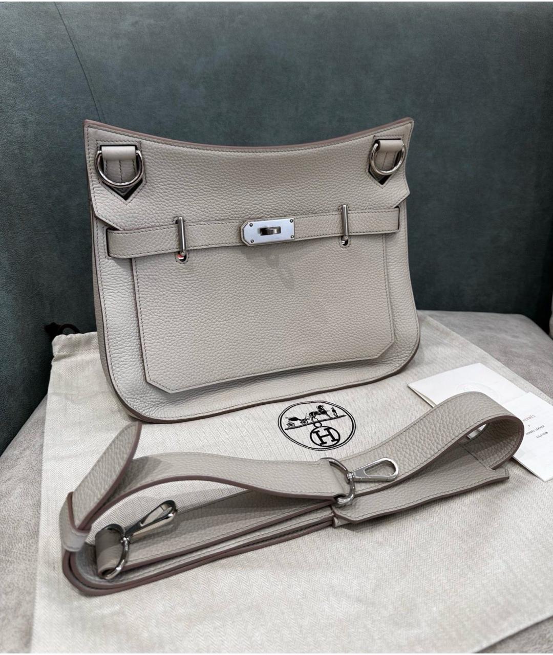 HERMES Серебряная кожаная сумка через плечо, фото 8