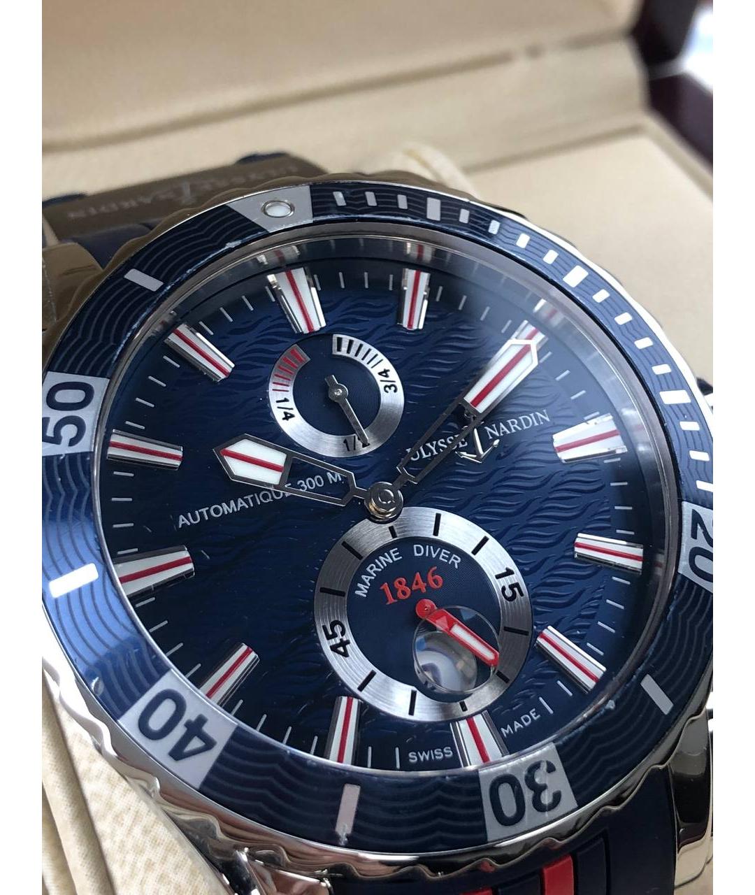 Ulysse Nardin Темно-синие часы, фото 4