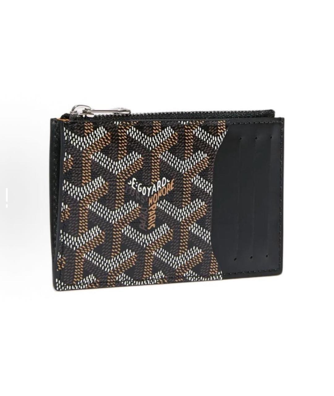 GOYARD Черный кожаный кардхолдер, фото 4