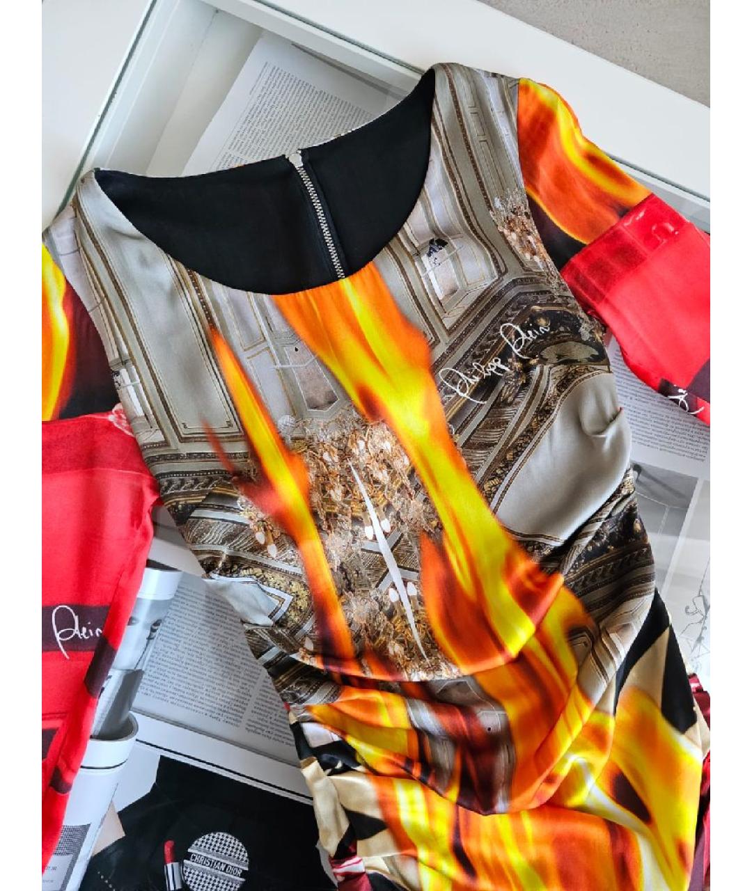 PHILIPP PLEIN Шелковое платье, фото 3