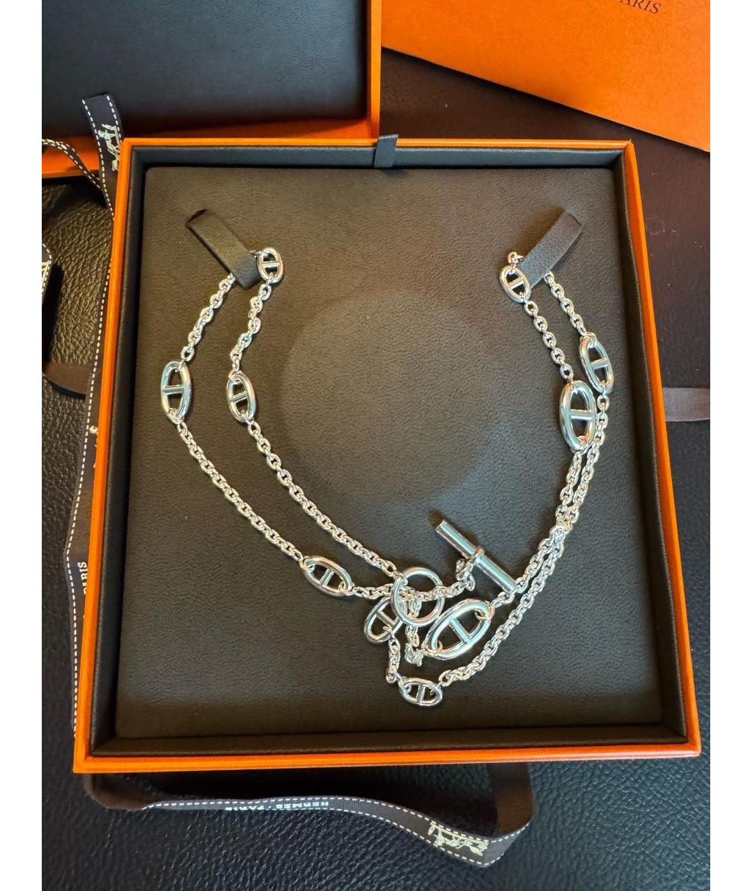 HERMES Серебряная серебряная цепочка, фото 2