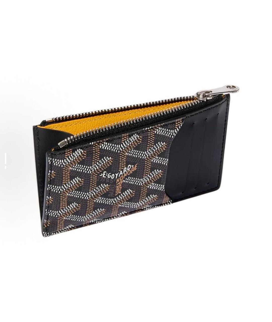 GOYARD Черный кожаный кардхолдер, фото 2
