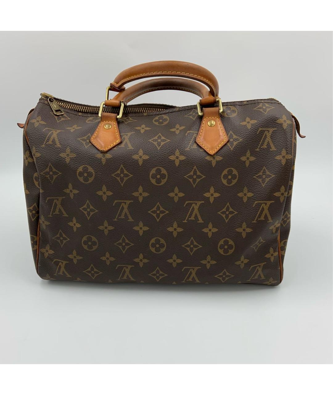 LOUIS VUITTON Коричневая сумка с короткими ручками, фото 2