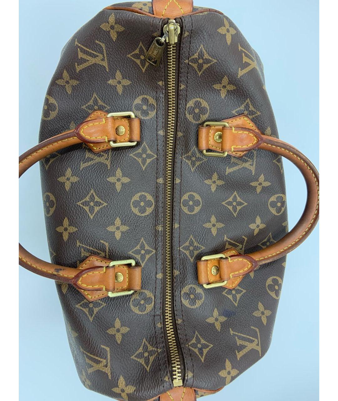 LOUIS VUITTON Коричневая сумка с короткими ручками, фото 7