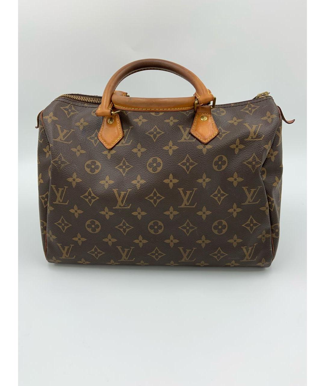 LOUIS VUITTON Коричневая сумка с короткими ручками, фото 3