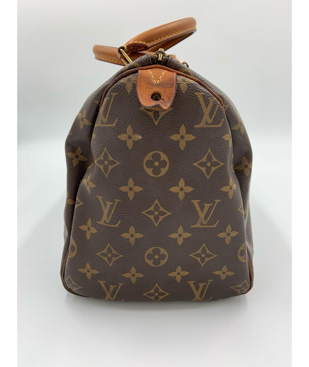 LOUIS VUITTON Коричневая сумка с короткими ручками, фото 5