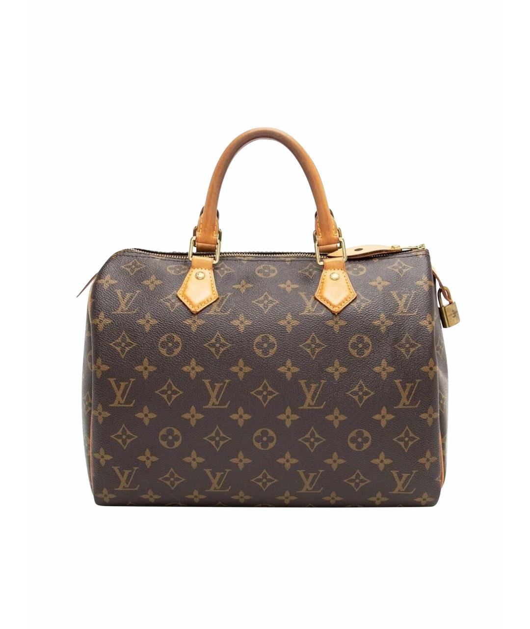 LOUIS VUITTON Коричневая сумка с короткими ручками, фото 1