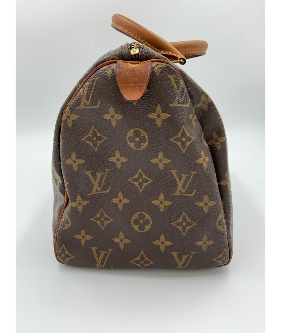 LOUIS VUITTON Коричневая сумка с короткими ручками, фото 4