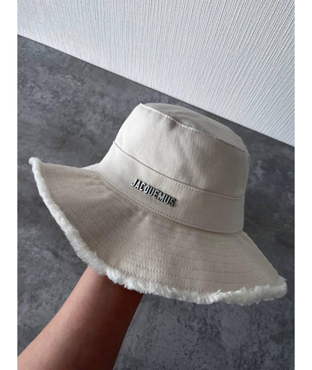 JACQUEMUS Бежевая хлопковая панама, фото 2