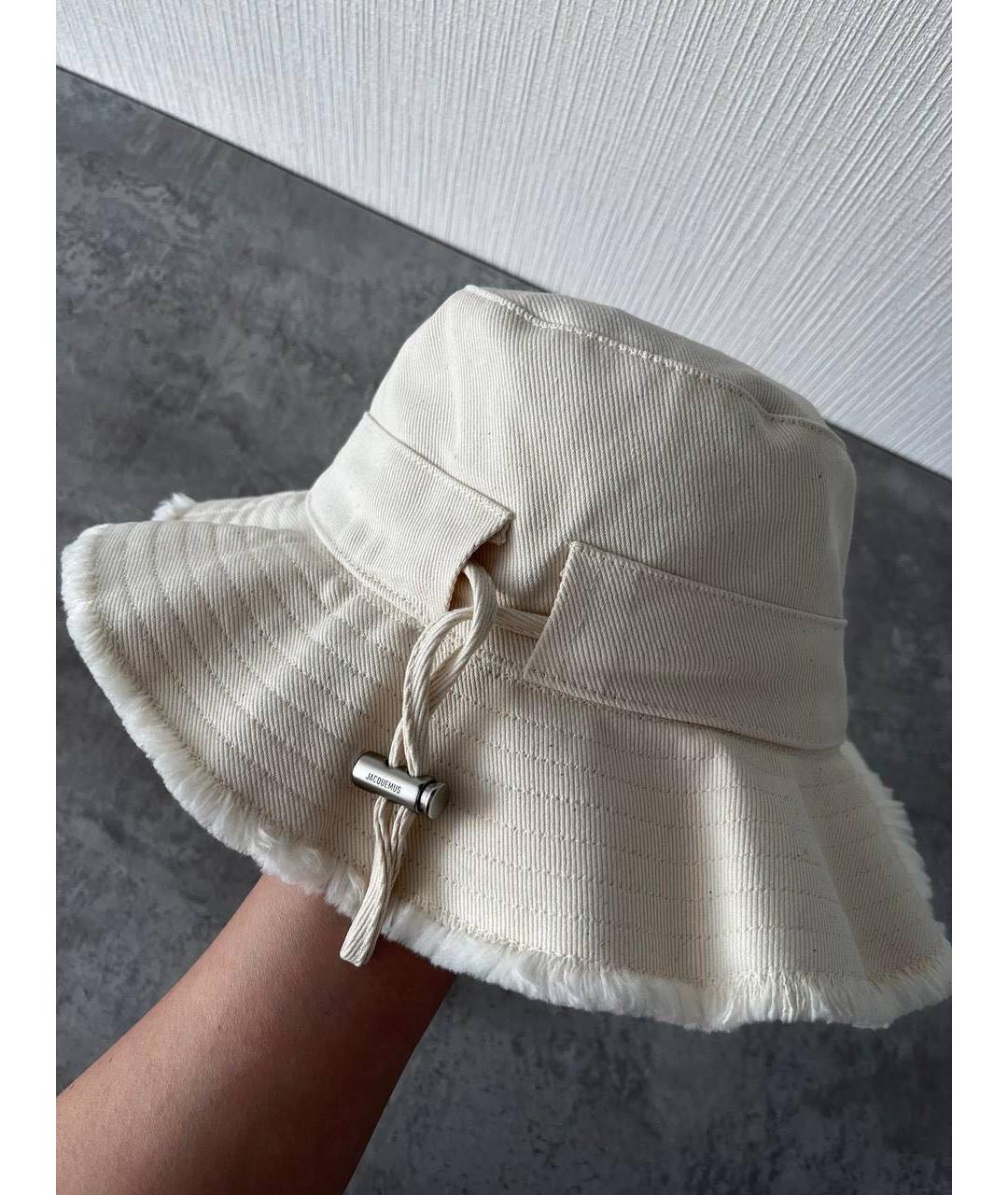 JACQUEMUS Бежевая хлопковая панама, фото 3