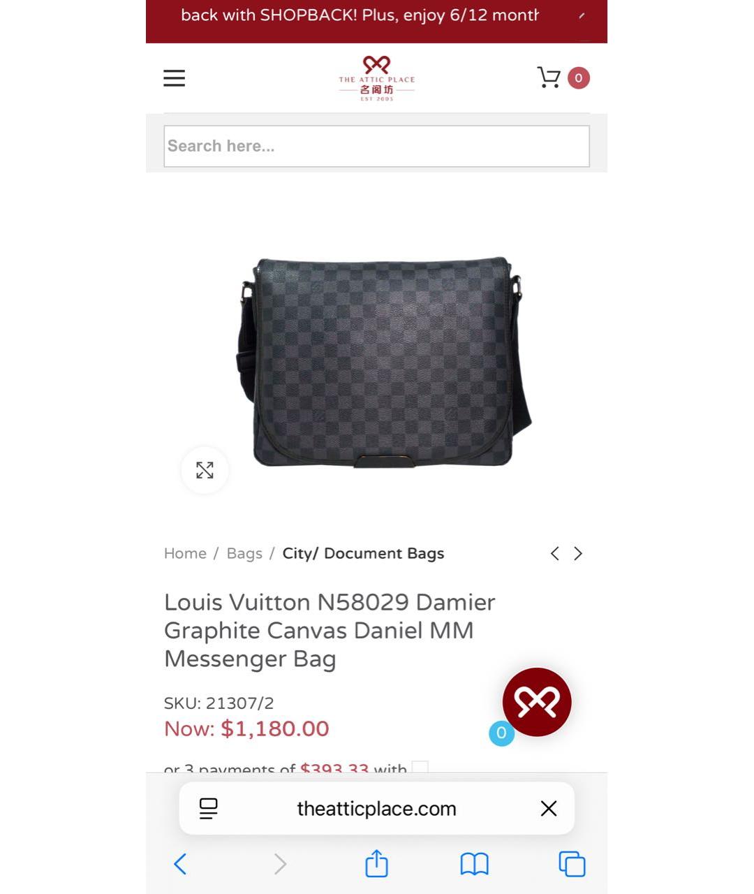 LOUIS VUITTON Серая сумка на плечо, фото 5