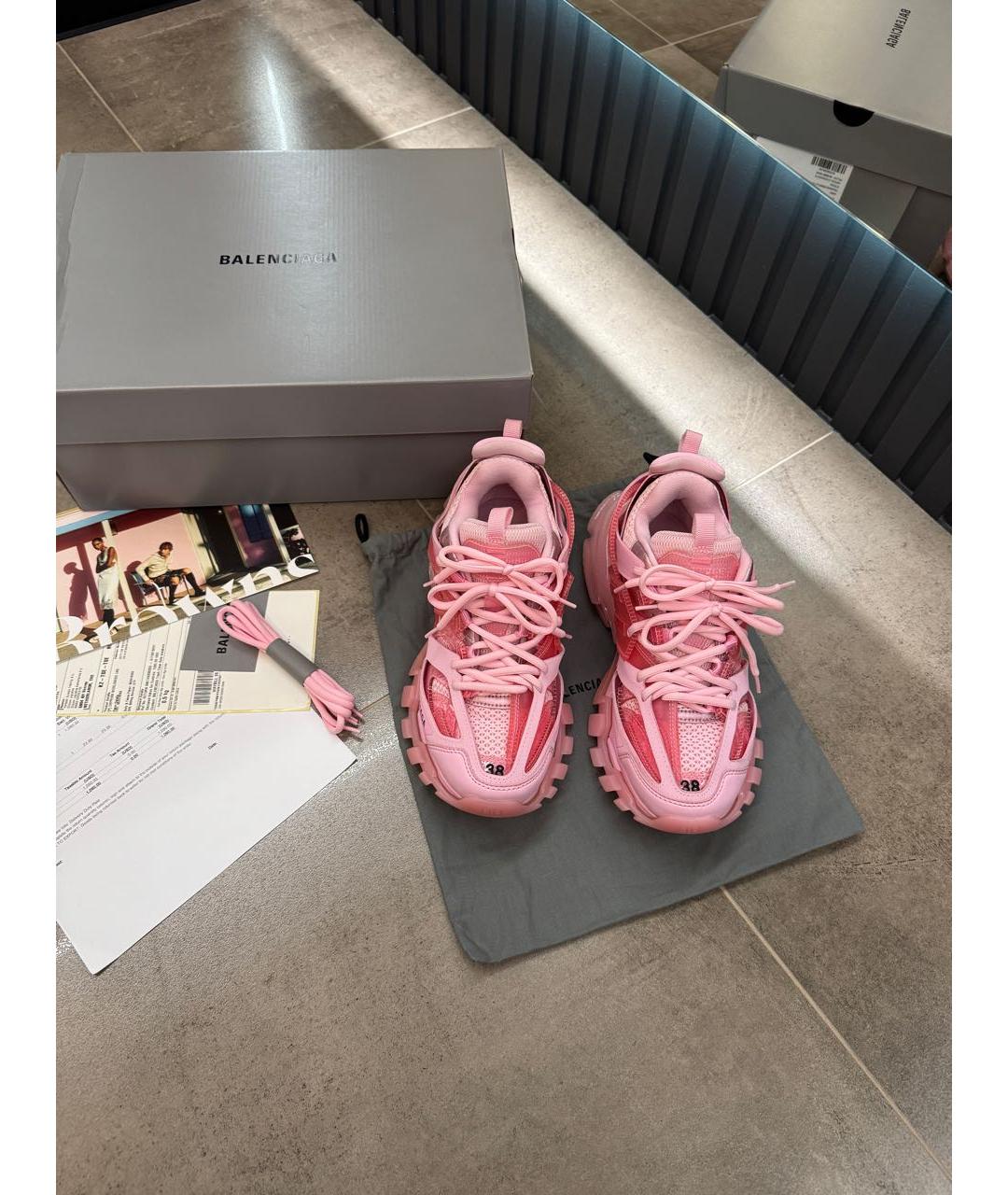 BALENCIAGA Розовые кроссовки, фото 6