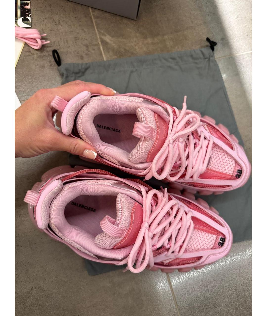 BALENCIAGA Розовые кроссовки, фото 3