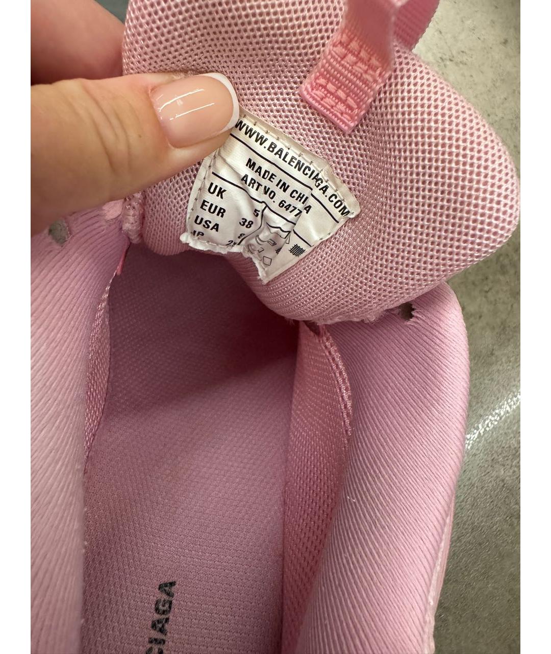 BALENCIAGA Розовые кроссовки, фото 7