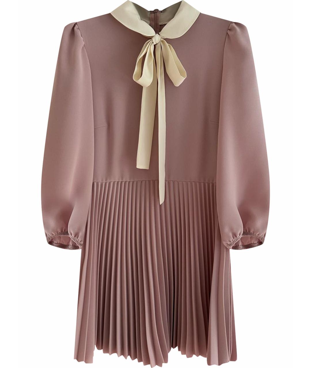 RED VALENTINO Коралловое полиэстеровое повседневное платье, фото 1