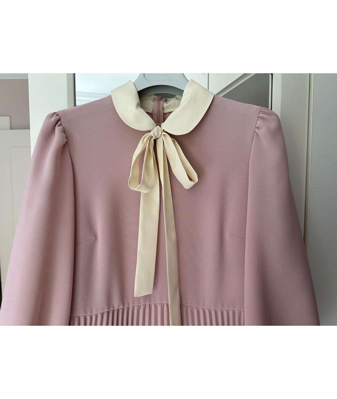 RED VALENTINO Коралловое полиэстеровое повседневное платье, фото 4
