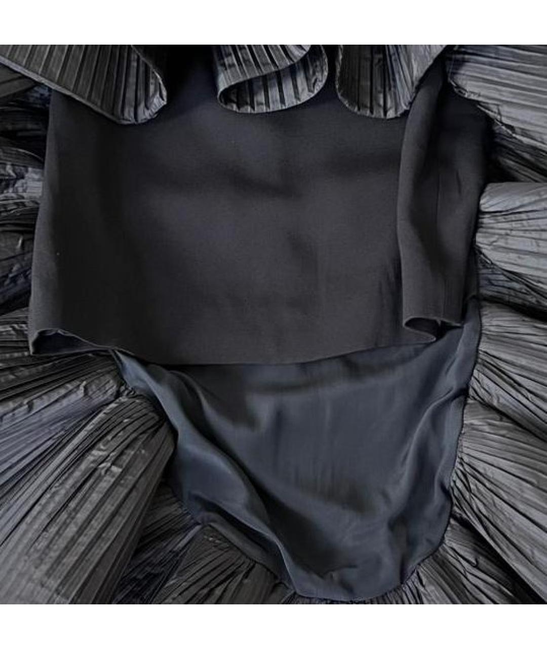 GUCCI Черная вискозная юбка миди, фото 4