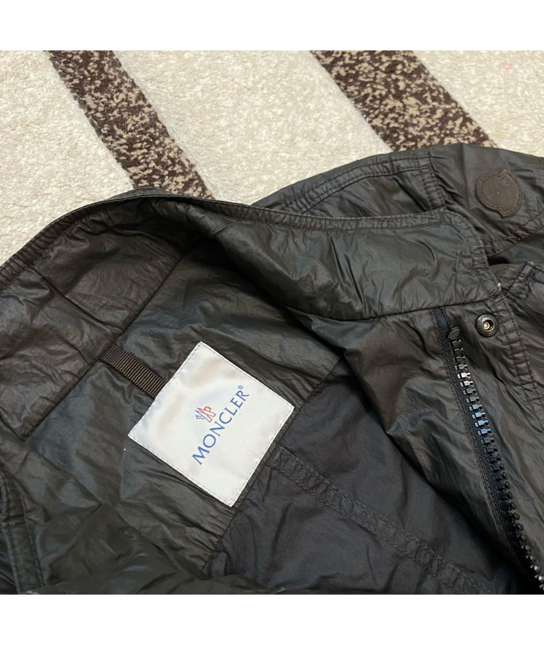 MONCLER Хаки полиэстеровая куртка, фото 3