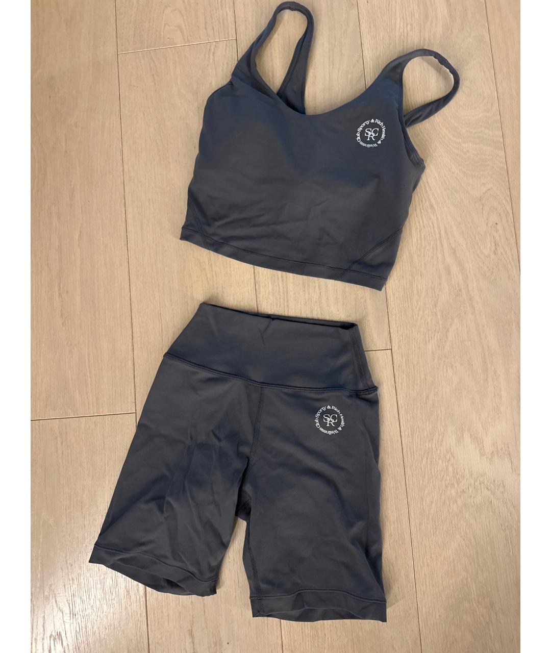 SPORTY AND RICH Серый синтетический спортивные костюмы, фото 5
