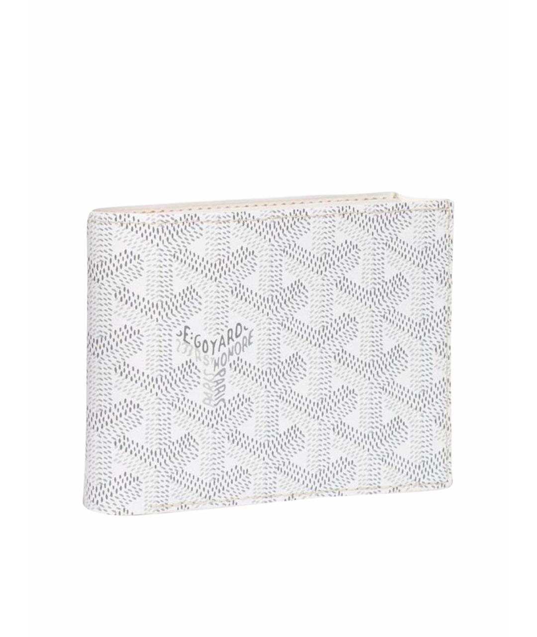 GOYARD Белый кожаный кошелек, фото 1