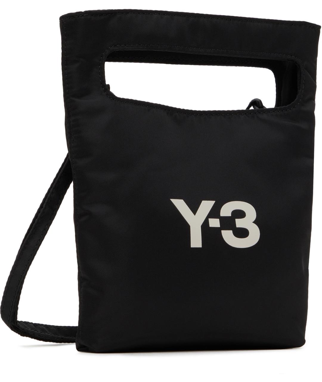 Y-3 Черная сумка на плечо, фото 10