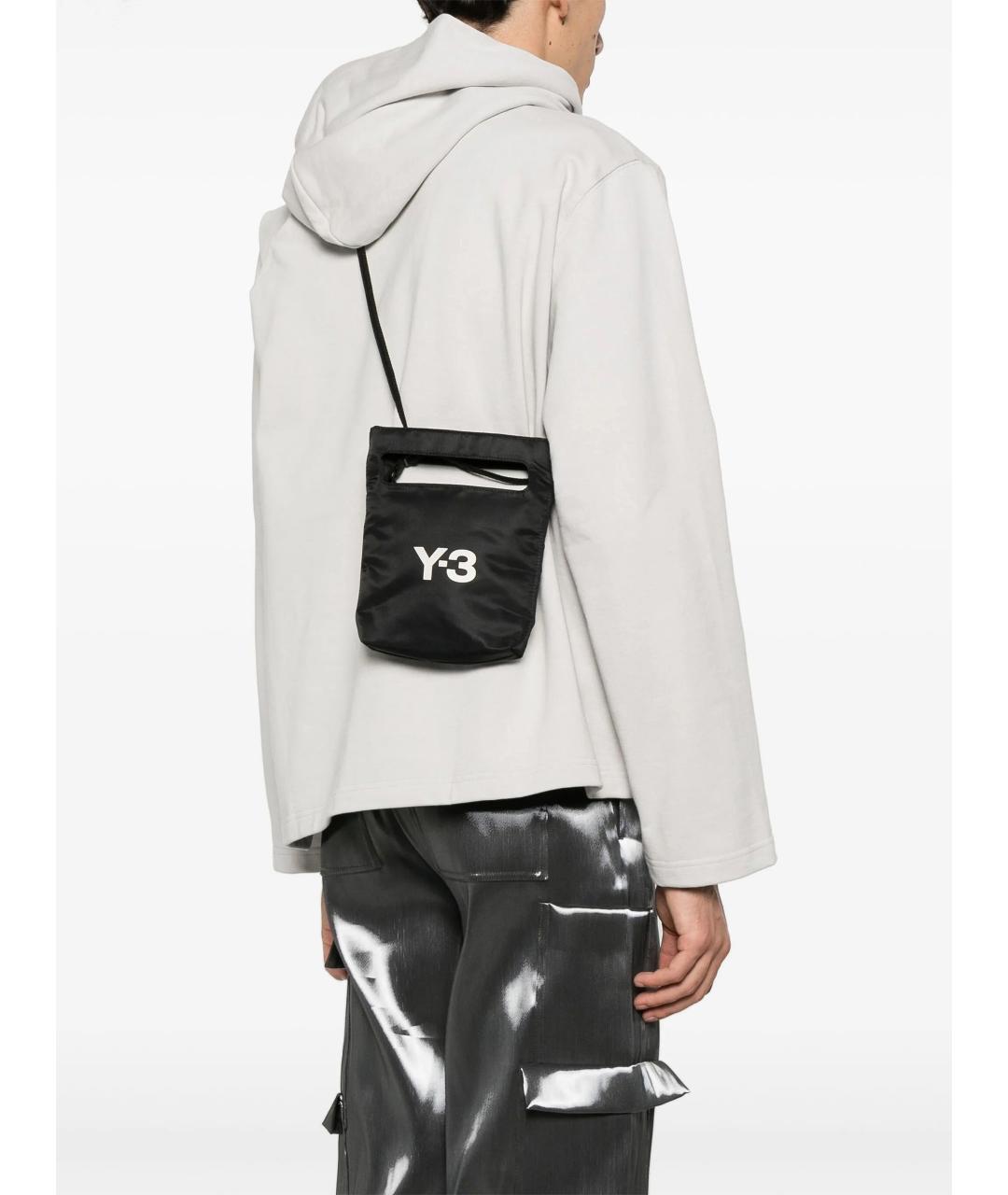 Y-3 Черная сумка на плечо, фото 2