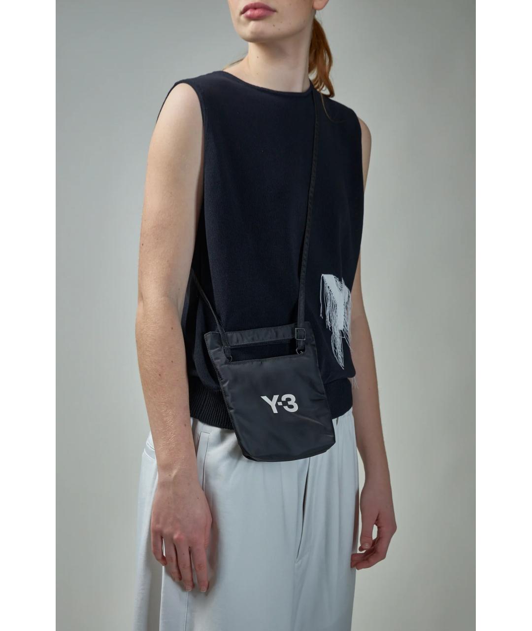 Y-3 Черная сумка на плечо, фото 5