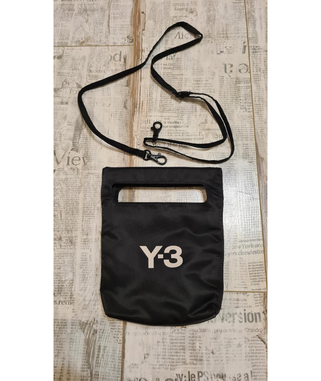 Y-3 Черная сумка на плечо, фото 7