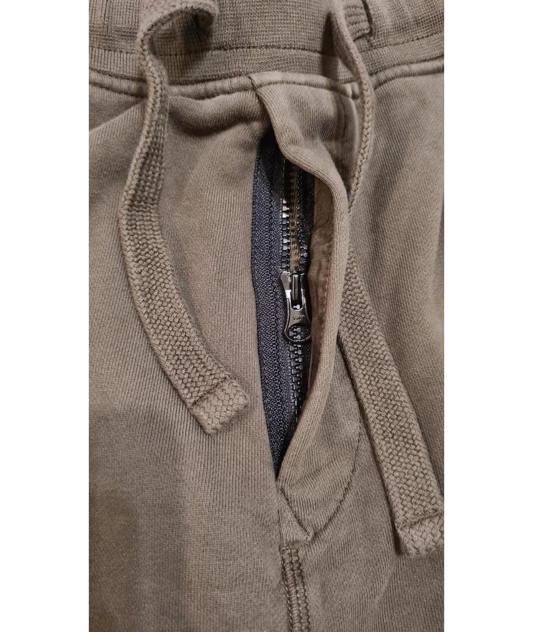 STONE ISLAND Хаки хлопковые шорты, фото 6
