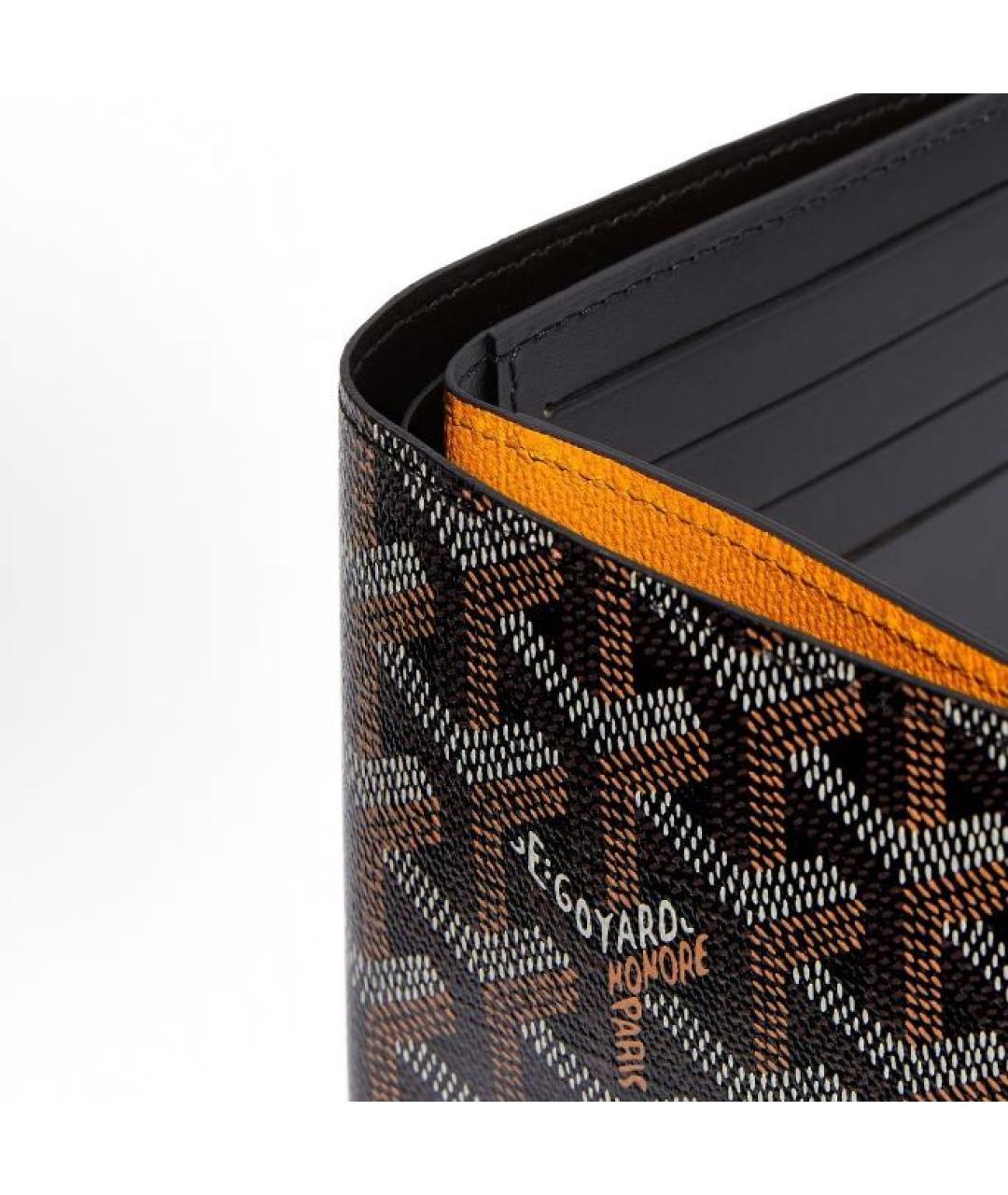 GOYARD Черный кожаный кошелек, фото 3