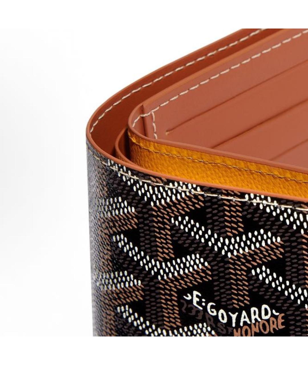 GOYARD Коричневый кожаный кошелек, фото 3