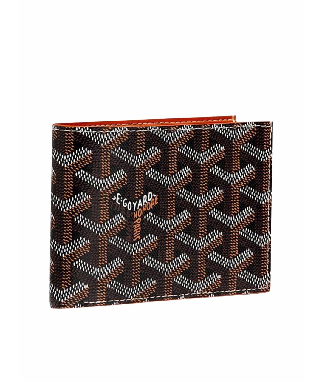 GOYARD Коричневый кожаный кошелек, фото 1