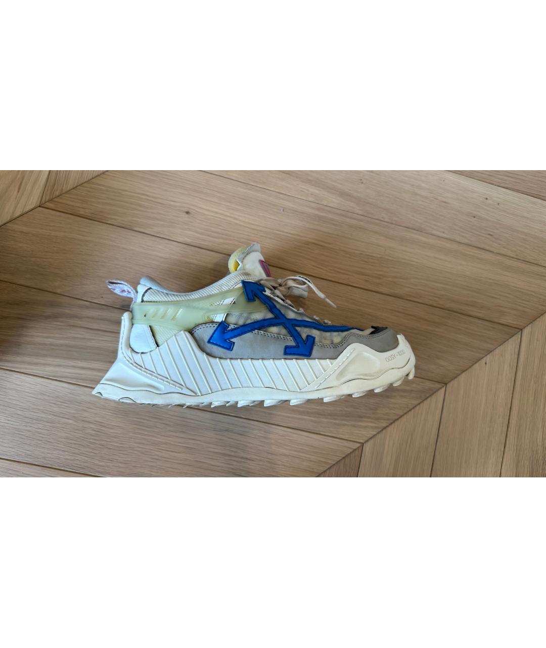 OFF-WHITE Белые низкие кроссовки / кеды, фото 6
