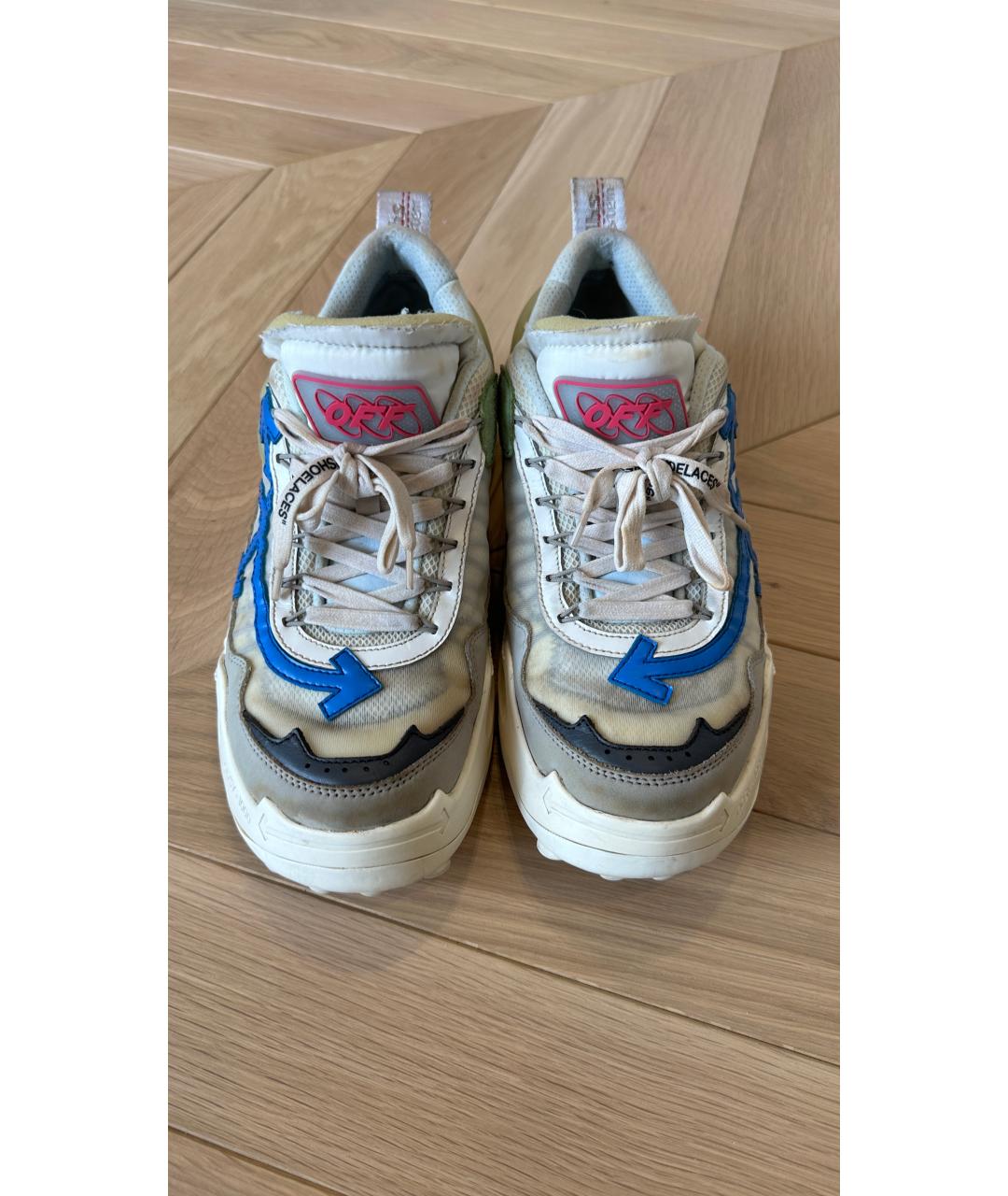 OFF-WHITE Белые низкие кроссовки / кеды, фото 2