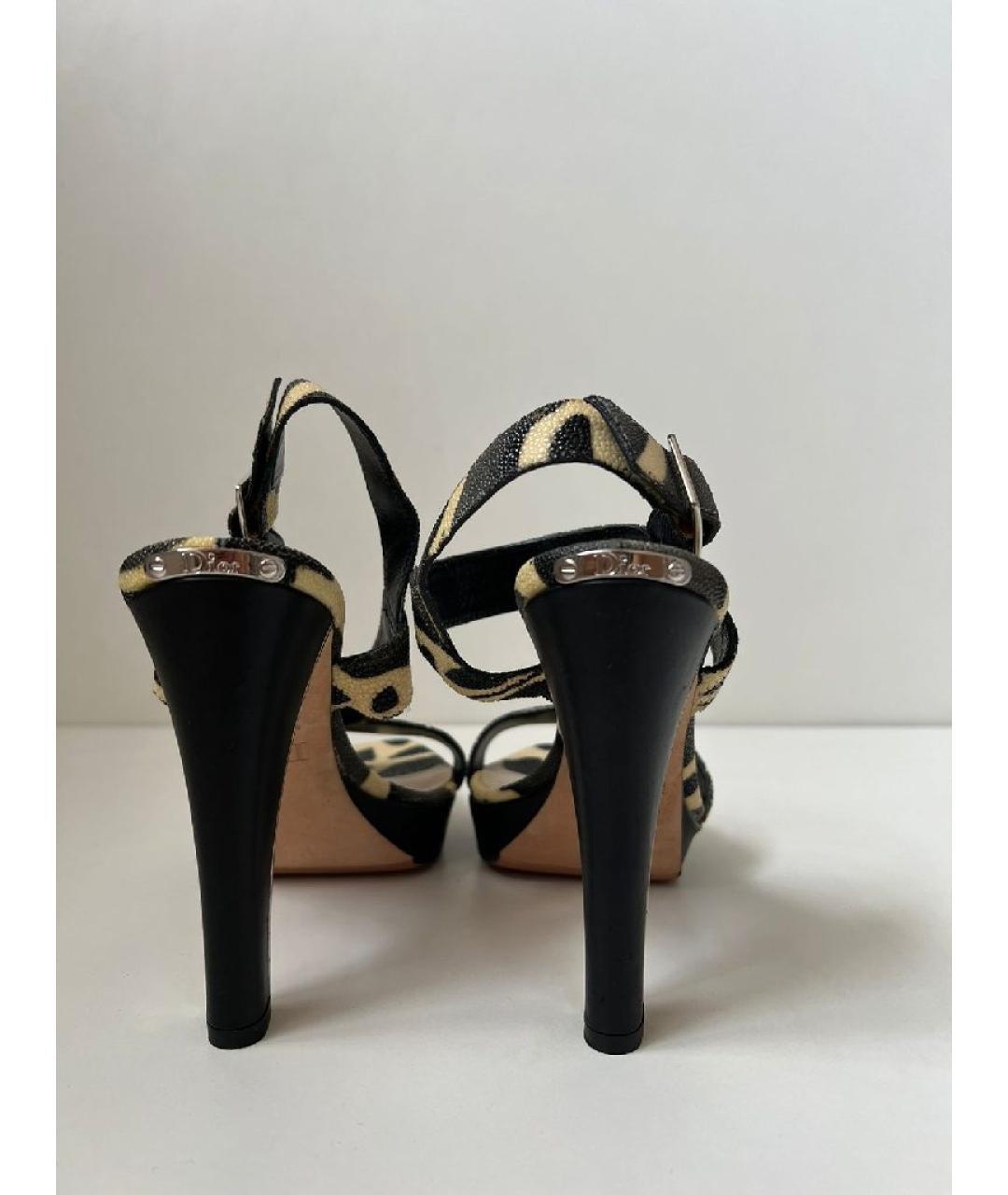 CHRISTIAN DIOR Кожаные босоножки, фото 4
