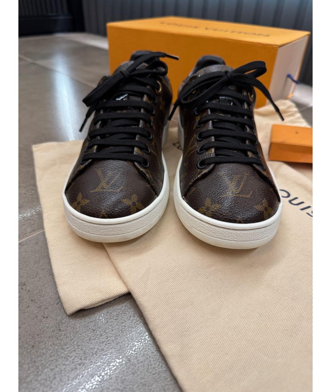 LOUIS VUITTON Коричневые кеды, фото 5