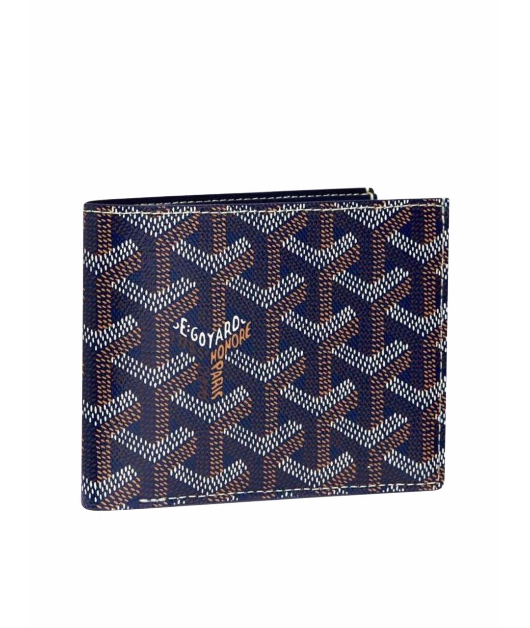 GOYARD Темно-синий кожаный кошелек, фото 1