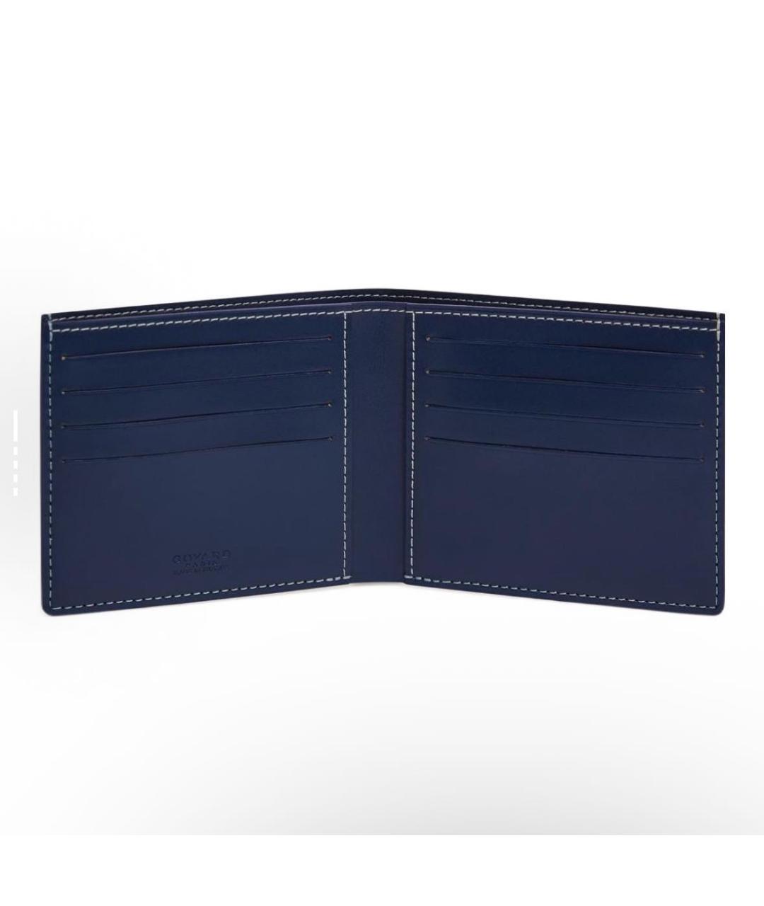 GOYARD Темно-синий кожаный кошелек, фото 2