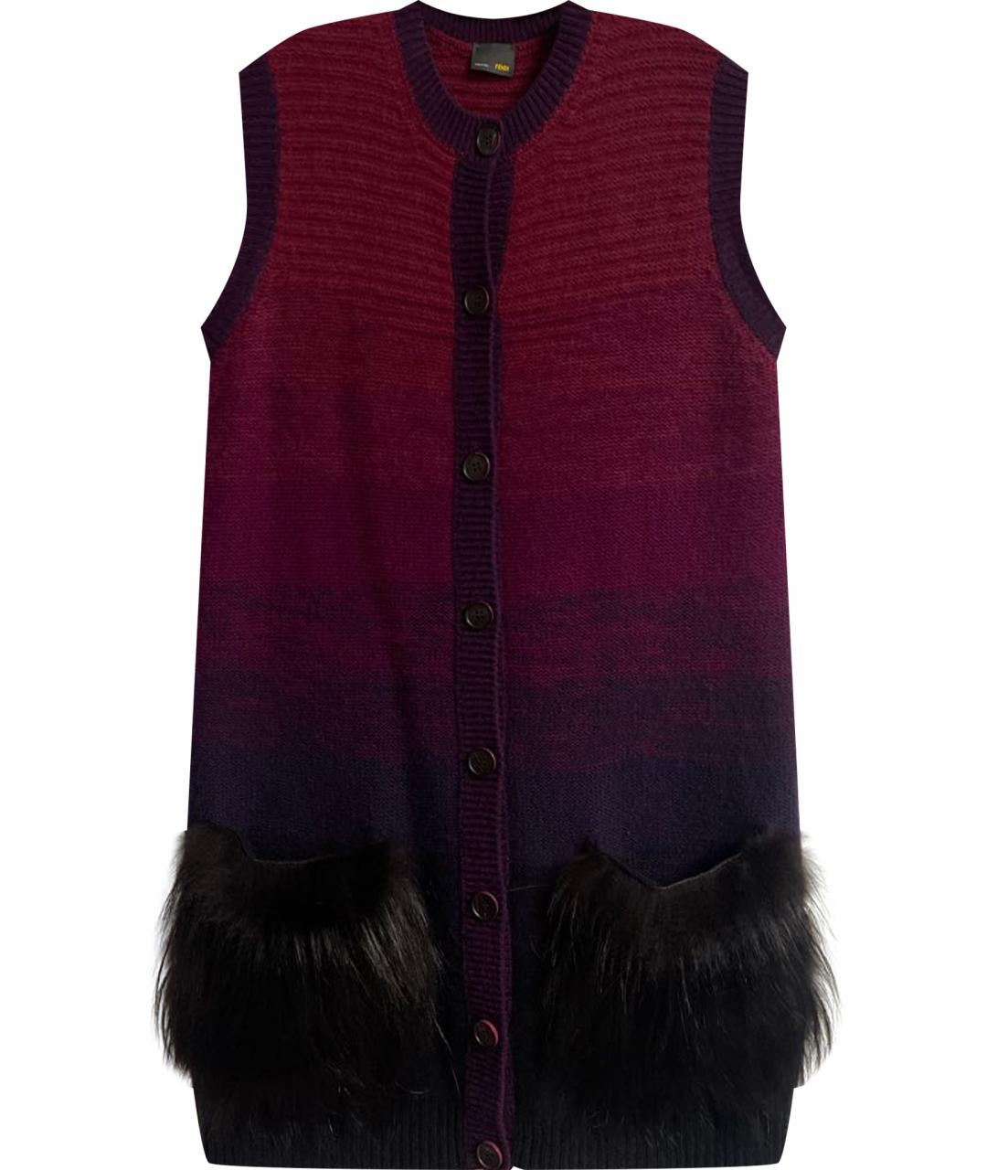 FENDI Мульти кашемировая жилетка, фото 1