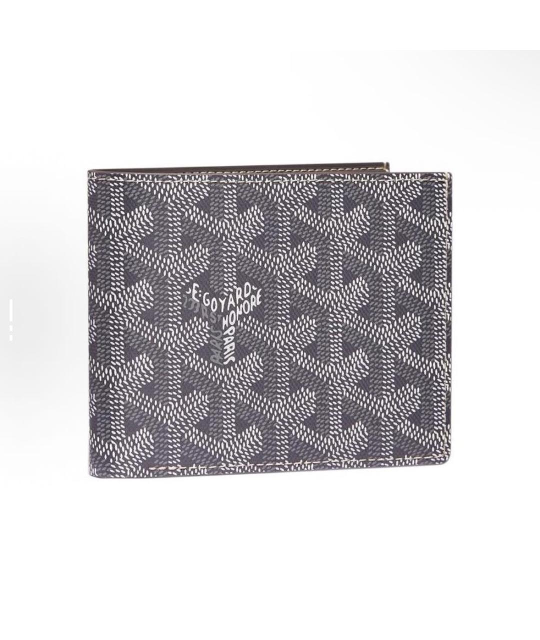 GOYARD Антрацитовый кожаный кошелек, фото 4
