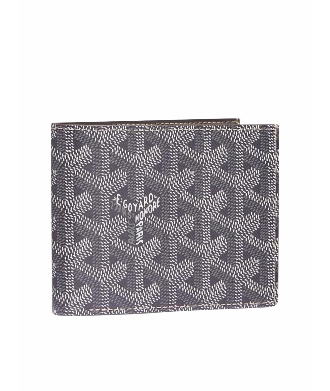 GOYARD Антрацитовый кожаный кошелек, фото 1