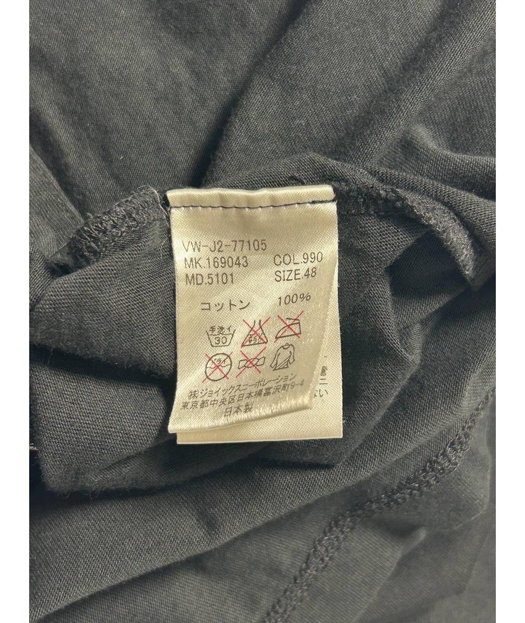 VIVIENNE WESTWOOD Черная хлопковая футболка, фото 8