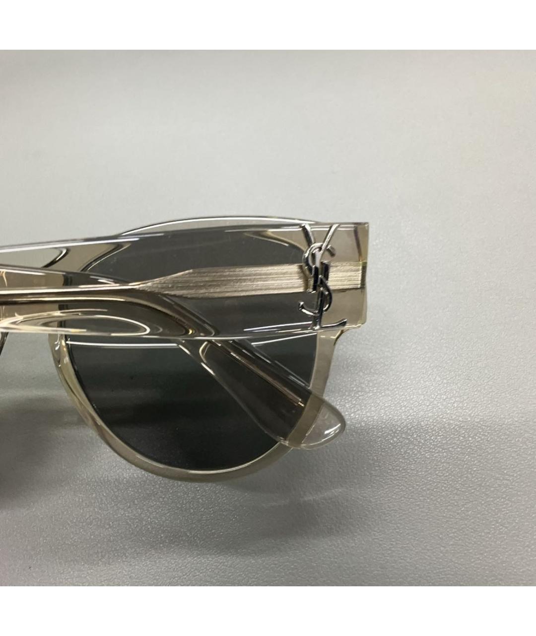 SAINT LAURENT Серебряные солнцезащитные очки, фото 8