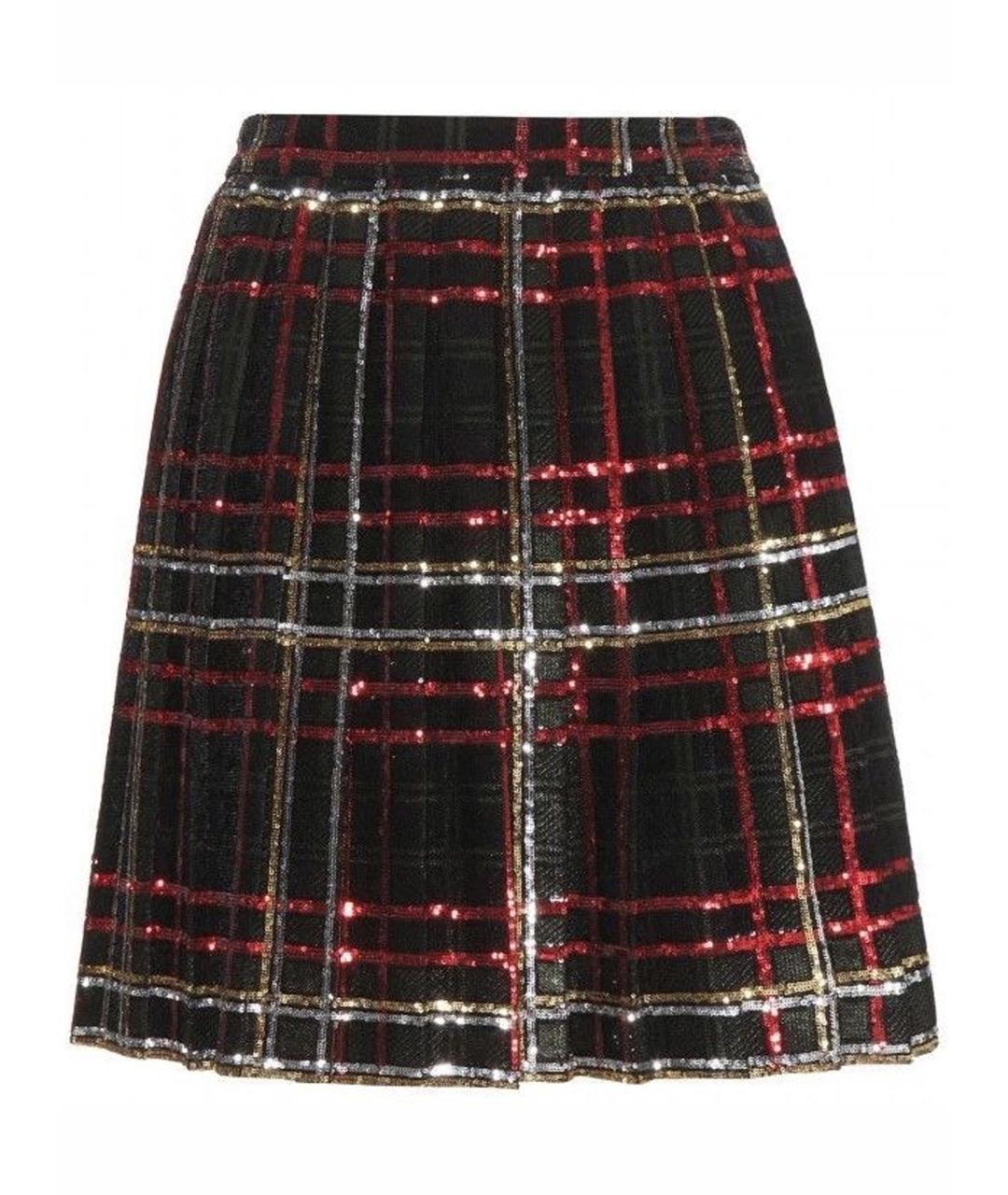 SAINT LAURENT Золотая юбка мини, фото 1